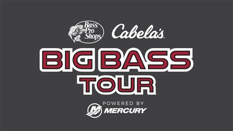 Big bass tour - Welcome to the official website of the Bass Pro Shops/Cabela's Big Bass Tour. Founded in 2010, the Big Bass Tour is the nation's premier big bass tournament series. The 2024 season will feature over $2,200,000 in guaranteed prizes and payouts with events in Alabama, Florida, Georgia, Missouri, North Carolina, South …